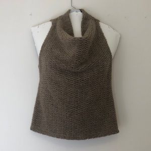 Barneys New York sleeveless cowl necks sweater